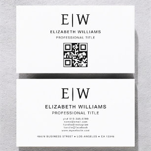 Minimalistischer QR-Code Visitenkarte