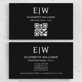 Minimalistischer QR-Code Visitenkarte