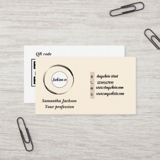 Minimalistischer QR-Code Visitenkarte