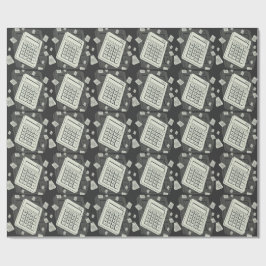 Minimalistischer Rechner und mathematische Mustera Geschenkpapier