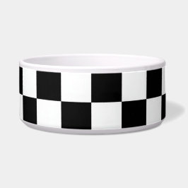 Minimalistischer Retro-Karo – Monochrome Streetwea Napf
