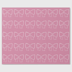 Minimalistischer rosa Bogen Geschenkpapier