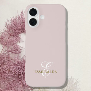 Minimalistischer Rosa-Rosa-Chic iPhone 16 Hülle
