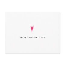 Minimalistischer rosa Roter Ditsy Valentinins Herz