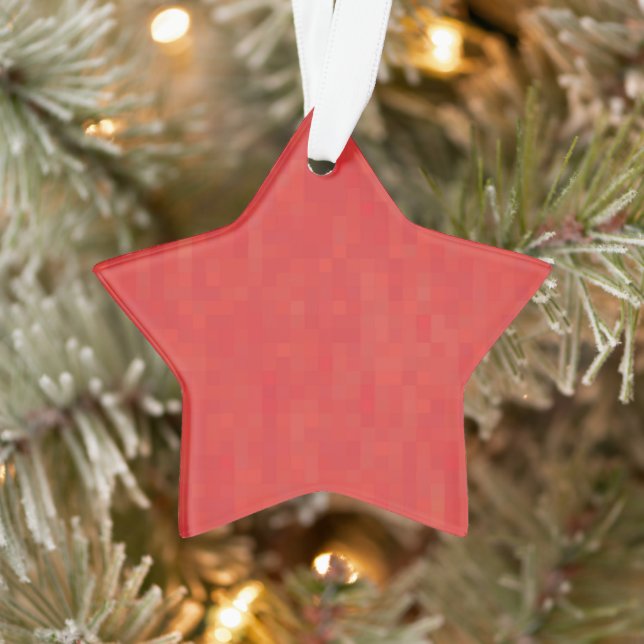 Minimalistischer, roter und moderner niedlicher St Ornament (Baum)
