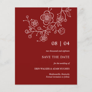 Minimalistischer Rotkrebserbischof Save the Date