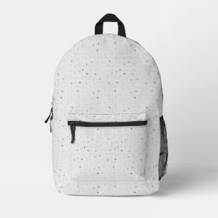 Minimalistischer Rucksack mit blauem Akzent für de