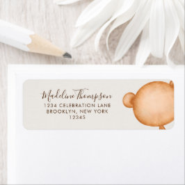 Minimalistischer Rustikaler Bär Elegante Script Ty