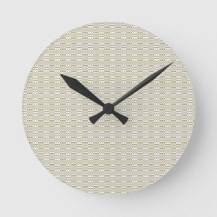 Minimalistischer Salbei-Grüner Geometrischer Wandu Runde Wanduhr