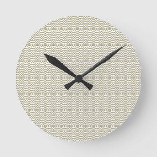 Minimalistischer Salbei-Grüner Geometrischer Wandu Runde Wanduhr