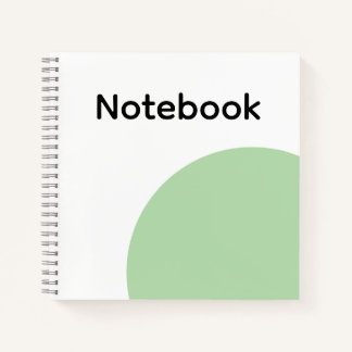 Minimalistischer Salbeigrüner Notizblock Notizbuch