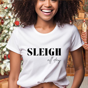 Minimalistischer Schlitten T-Shirt