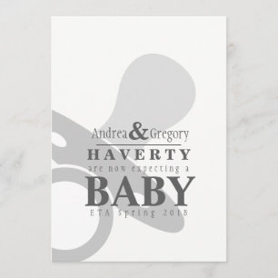 Minimalistischer Schnuller-einfache Ankündigung