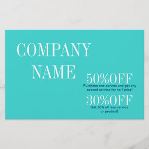 Minimalistischer Schönheits-Make-up-Artist-Frisörs Flyer