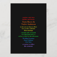 Minimalistischer Schriftart mit Regenbogenfarbe