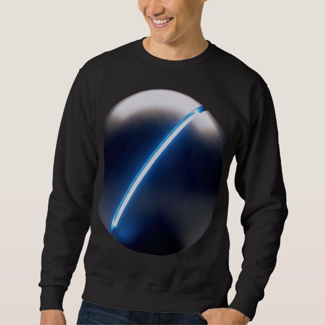 Minimalistischer Sci-Fi  Sweatshirt (Vorderseite)