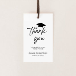 Minimalistischer Script-Abschluss Vielen Dank Geschenkanhänger