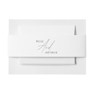Minimalistischer Script-Wedding-Sticker Einladungsbanderole