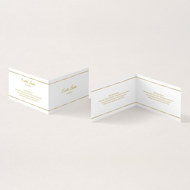 Minimalistischer Silberstreifen mit blauem Farbton Visitenkarten (Innenseite und Außenseite)