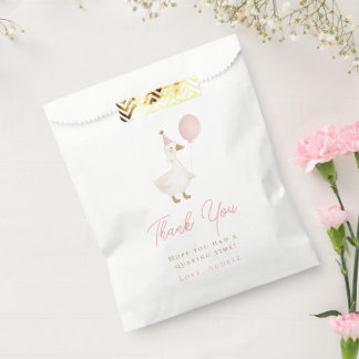 Minimalistischer Silly Goose Geburtstags Dankeschö Geschenktütchen