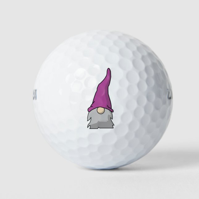 Minimalistischer Skandinavier Gnome Golfball (Vorderseite)