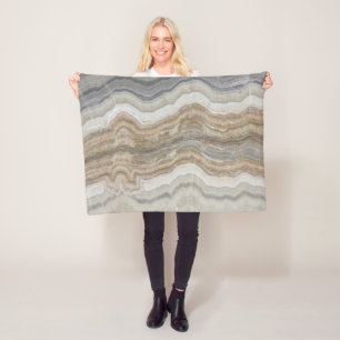 Minimalistischer skandinavischer Granitbrauner gra Fleecedecke