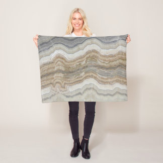 Minimalistischer skandinavischer Granitbrauner gra Fleecedecke