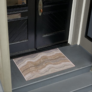 Minimalistischer skandinavischer Granitbrauner gra Fußmatte