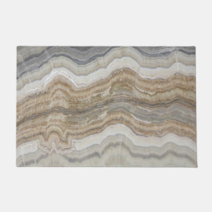 Minimalistischer skandinavischer Granitbrauner gra Fußmatte