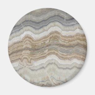 Minimalistischer skandinavischer Granitbrauner gra Magnet