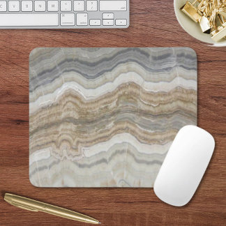 Minimalistischer skandinavischer Granitbrauner gra Mousepad