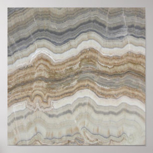 Minimalistischer skandinavischer Granitbrauner gra Poster