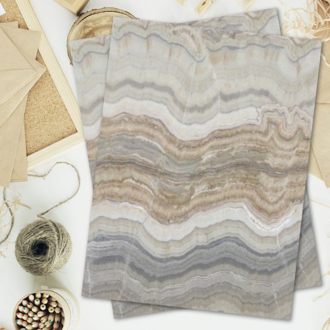 Minimalistischer skandinavischer Granitbrauner gra Seidenpapier (minimalist scandinavian granite brown grey marble tissue paper)