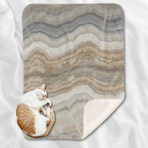 Minimalistischer skandinavischer Granitbrauner gra Sherpadecke