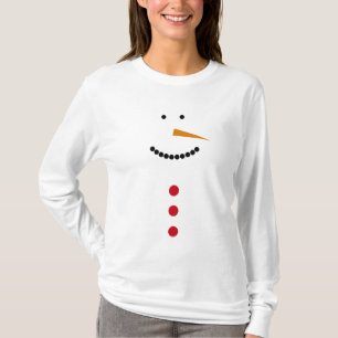 Minimalistischer Snowman T-Shirt