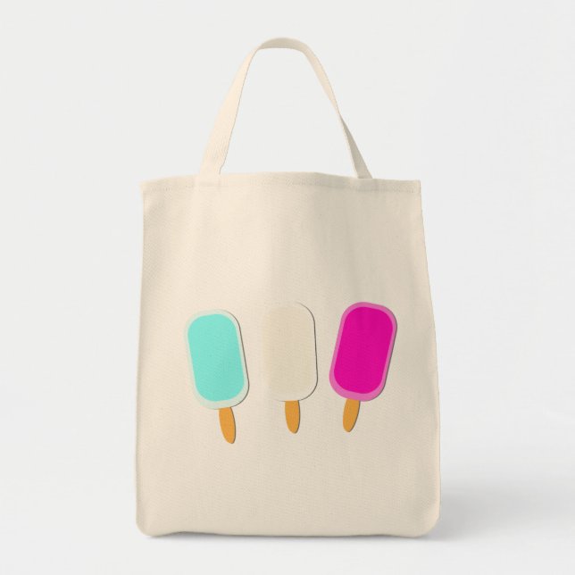 Minimalistischer Sommereis Tragetasche (Vorne)