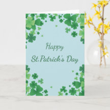 Minimalistischer St. Patrick's Day Kleeblatt-Rahme