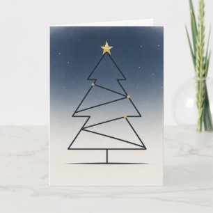Minimalistischer Sternenhimmelbaum • Skandinavisch Karte