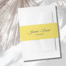 Minimalistischer Stil | Calligrafy Schriftart Wedd Einladungsbanderole