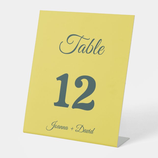 Minimalistischer Stil | Calligrafy Schriftart Wedd Sockelschild (Vorderseite)