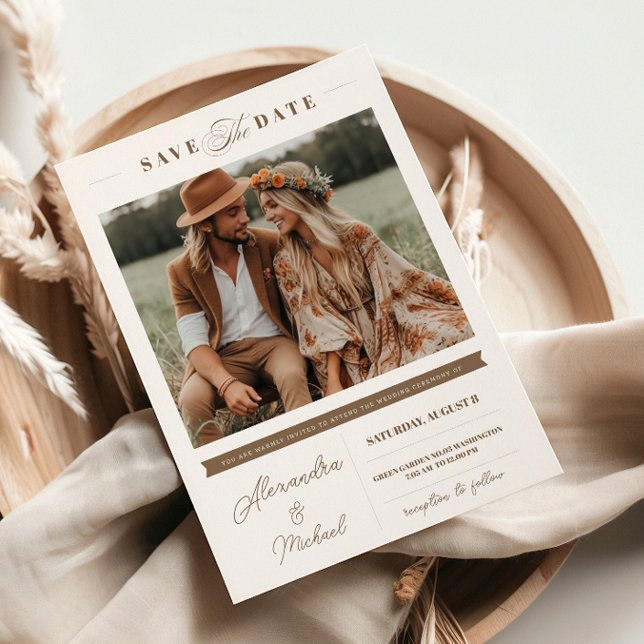 Minimalistischer Stil | Ein Foto Einladung (Von Creator hochgeladen)