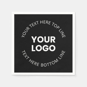 Minimalistischer Stil für Ihr Logo Serviette