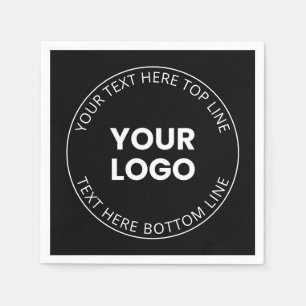 Minimalistischer Stil für Ihr Logo Serviette