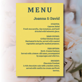 Minimalistischer Stil | Retro-Menü für Schreibmasc