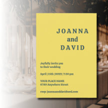 Minimalistischer Stil | Retro-Schriftart-Hochzeit