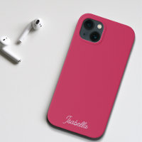 Minimalistischer, stylischer Dark Pink Lila Name