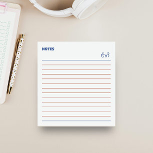 Minimalistischer süßer Bär Notizbuch Notizblock