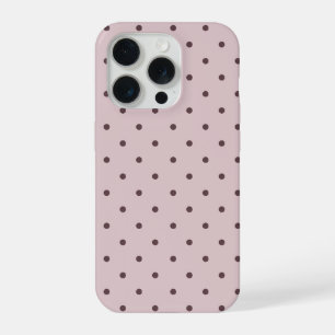 Minimalistischer süßer weicher hellrosa brauner Tu iPhone 15 Pro Hülle