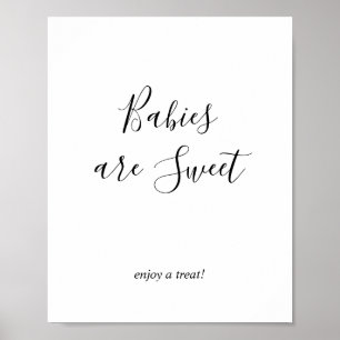 Minimalistischer Süßigkeiten Baby Shower Schild