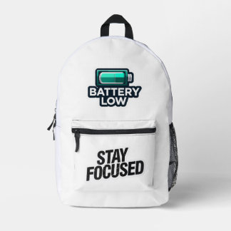 Minimalistischer Sweatshirt mit der Aufschrift Sta Bedruckter Rucksack